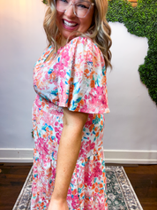Flower Market Midi Dress