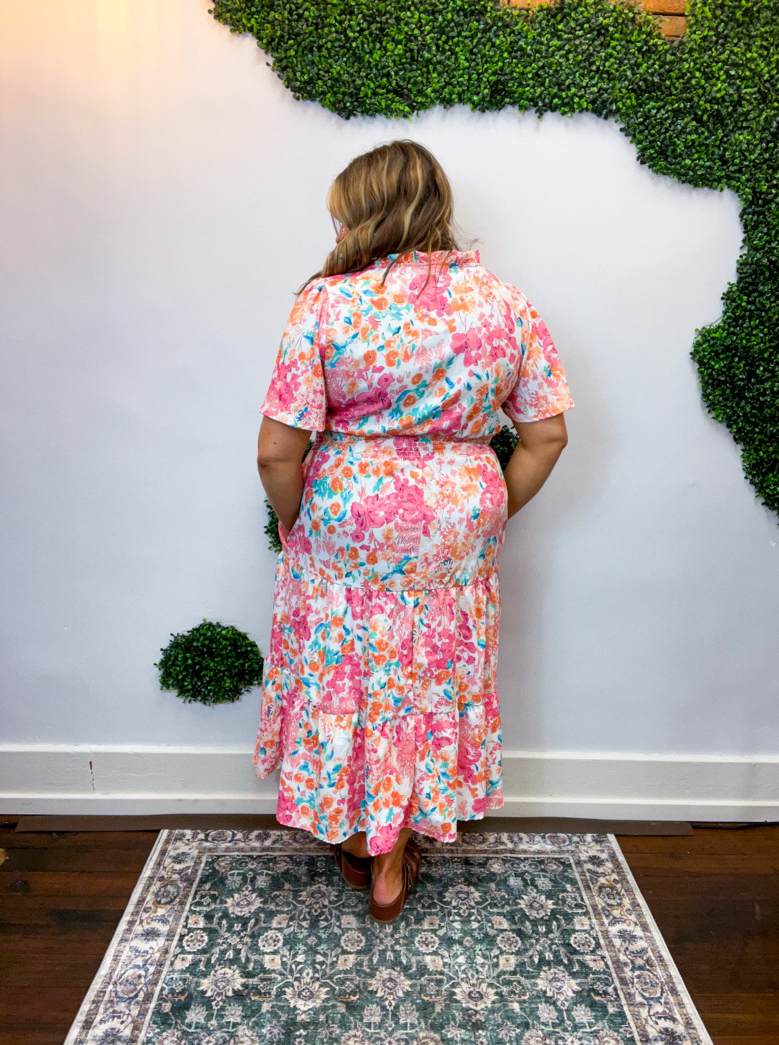 Flower Market Midi Dress