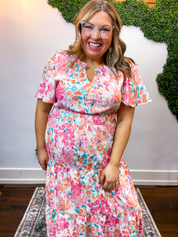 Flower Market Midi Dress