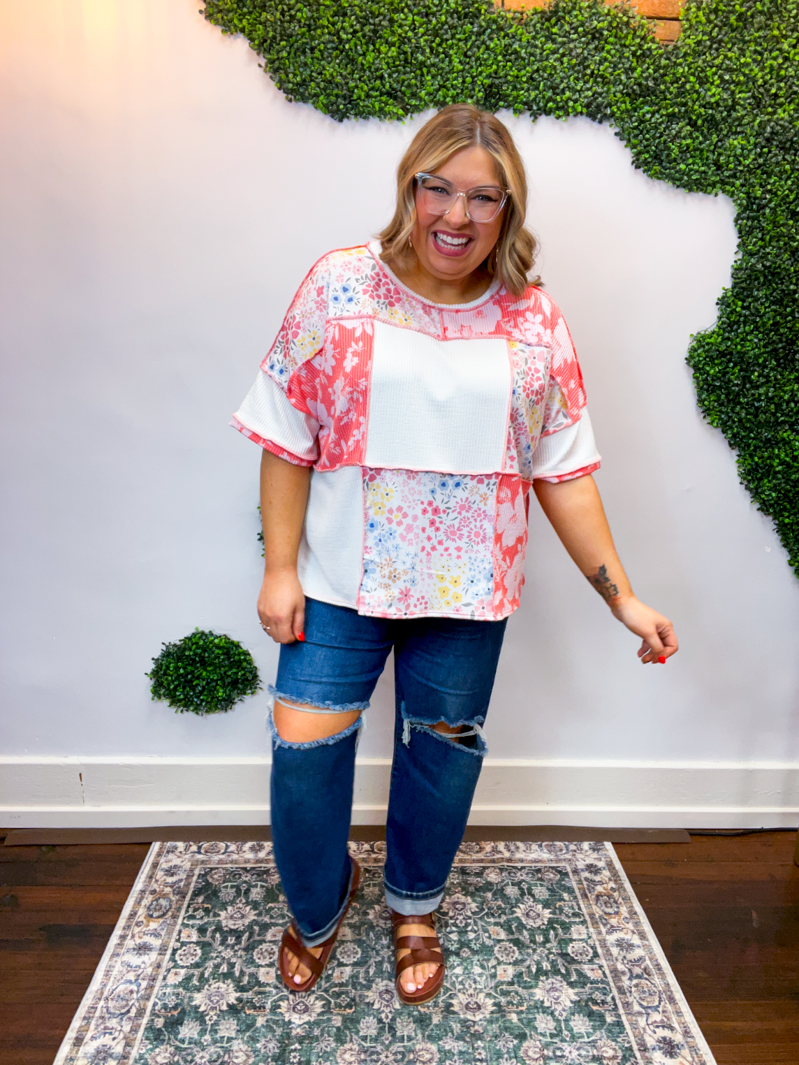 Garden Party Patchwork Top