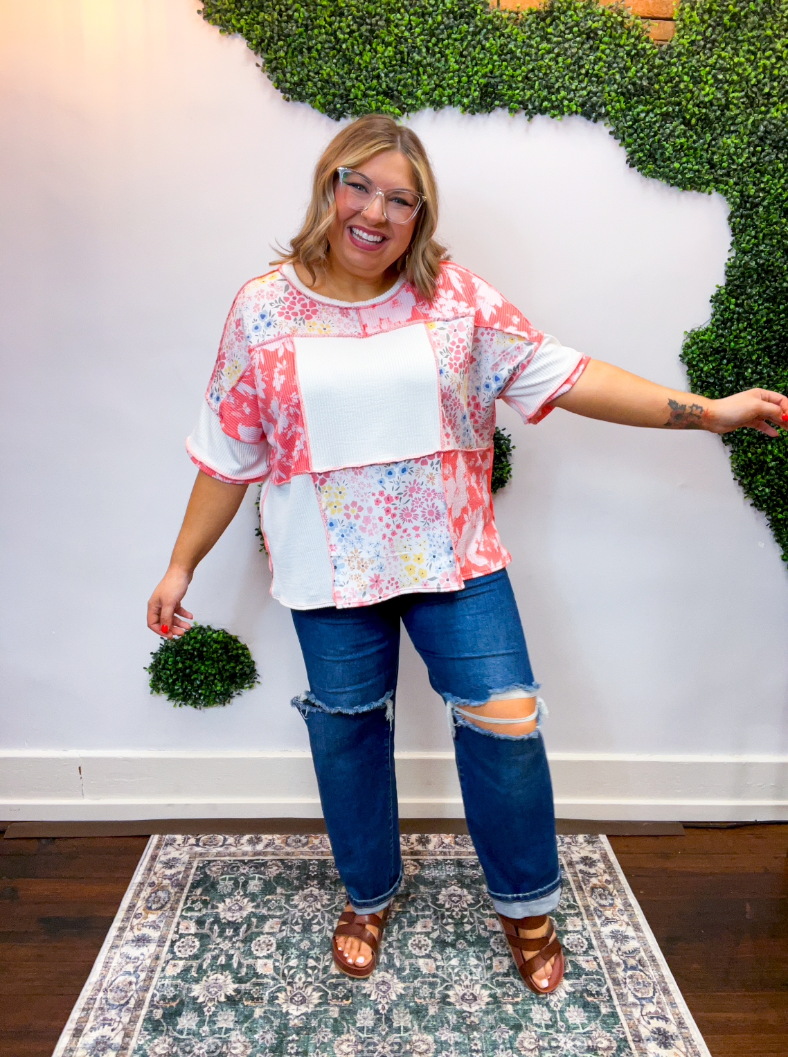 Garden Party Patchwork Top