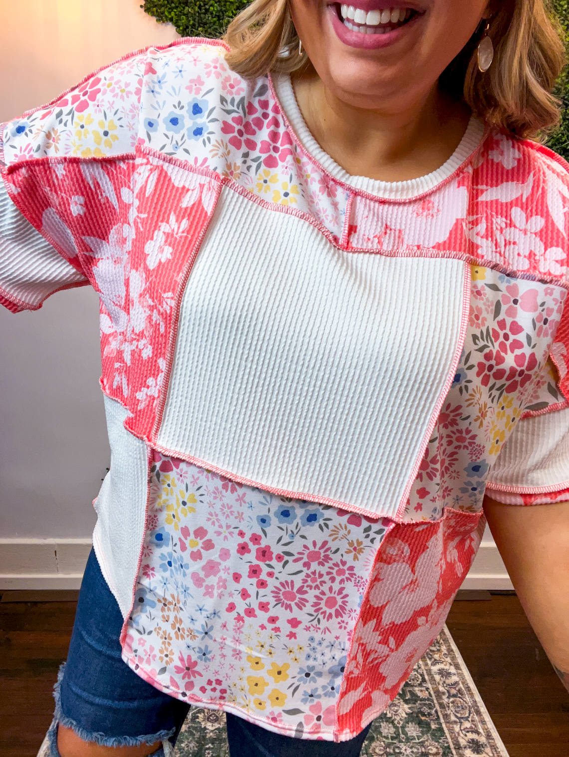 Garden Party Patchwork Top