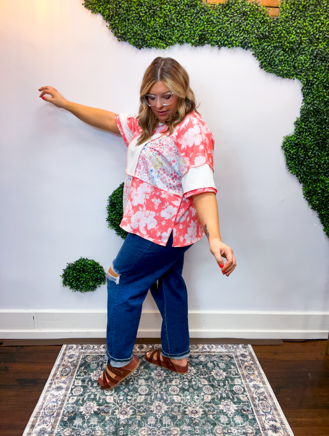 Garden Party Patchwork Top