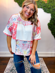 Garden Party Patchwork Top