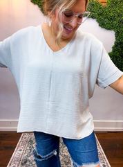 Float Away Dolman Top in Bone