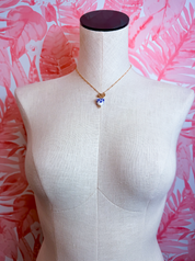 Blue Willow Heart Necklace *Final Sale*