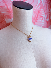 Blue Willow Heart Necklace *Final Sale*