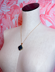Labradorite Clover Pendant Necklace *Final Sale*
