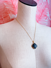 Labradorite Clover Pendant Necklace *Final Sale*