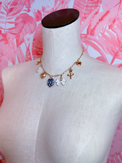 Tulips & Bows Charm Necklace *Final Sale*