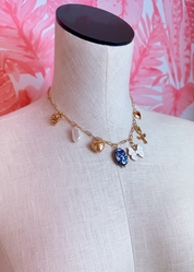 Tulips & Bows Charm Necklace *Final Sale*