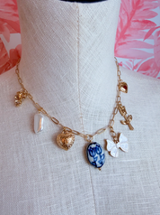 Tulips & Bows Charm Necklace *Final Sale*
