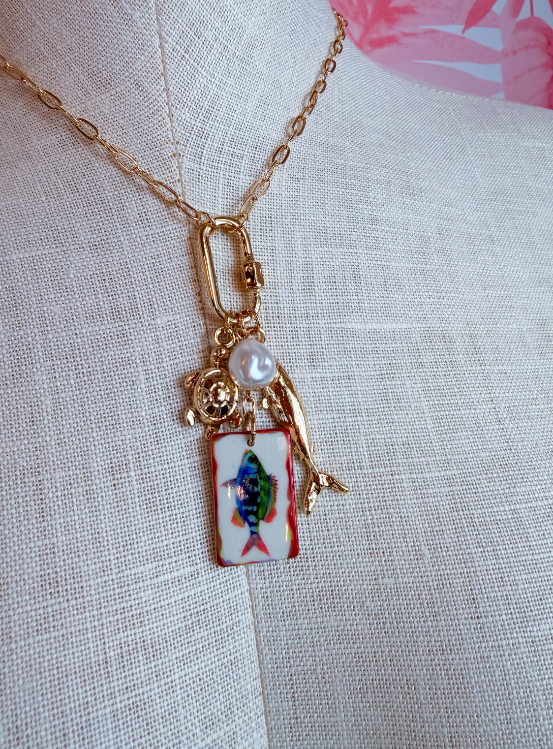 Down by the Sea Charm Necklace *Final Sale*