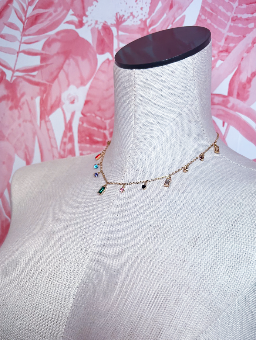 Confetti Drops Charm Necklace *Final Sale*