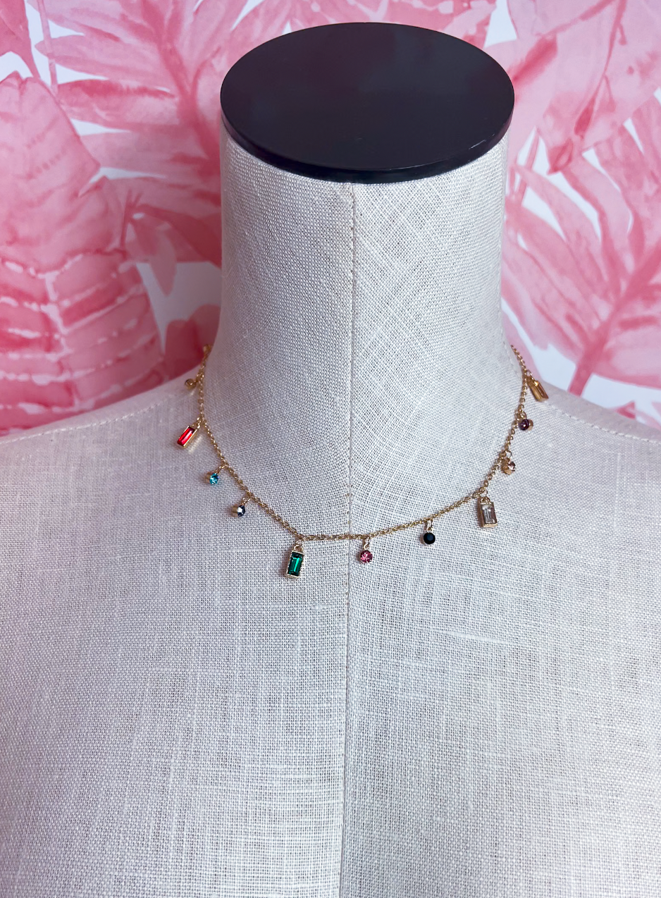 Confetti Drops Charm Necklace *Final Sale*