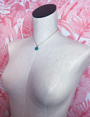 Circle of Faith Pendant Necklace in Turquoise *Final Sale*