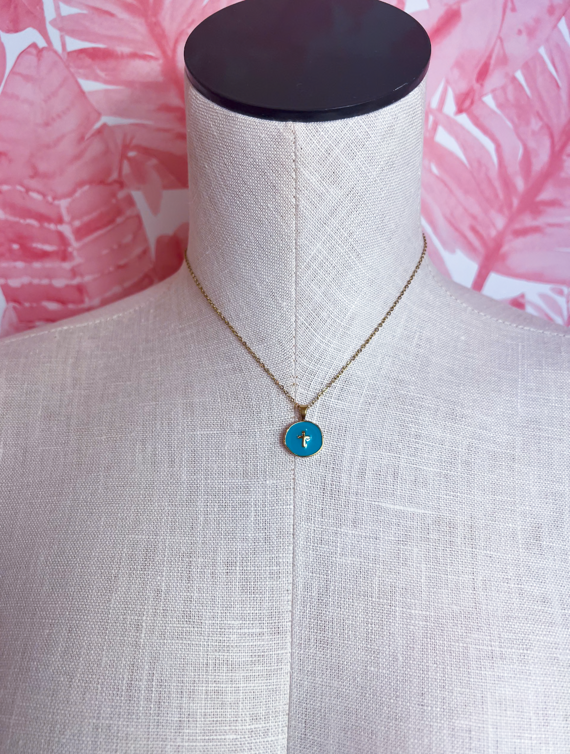 Circle of Faith Pendant Necklace in Turquoise *Final Sale*