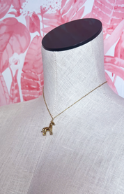 Golden Pony Pendant Necklace *Final Sale*
