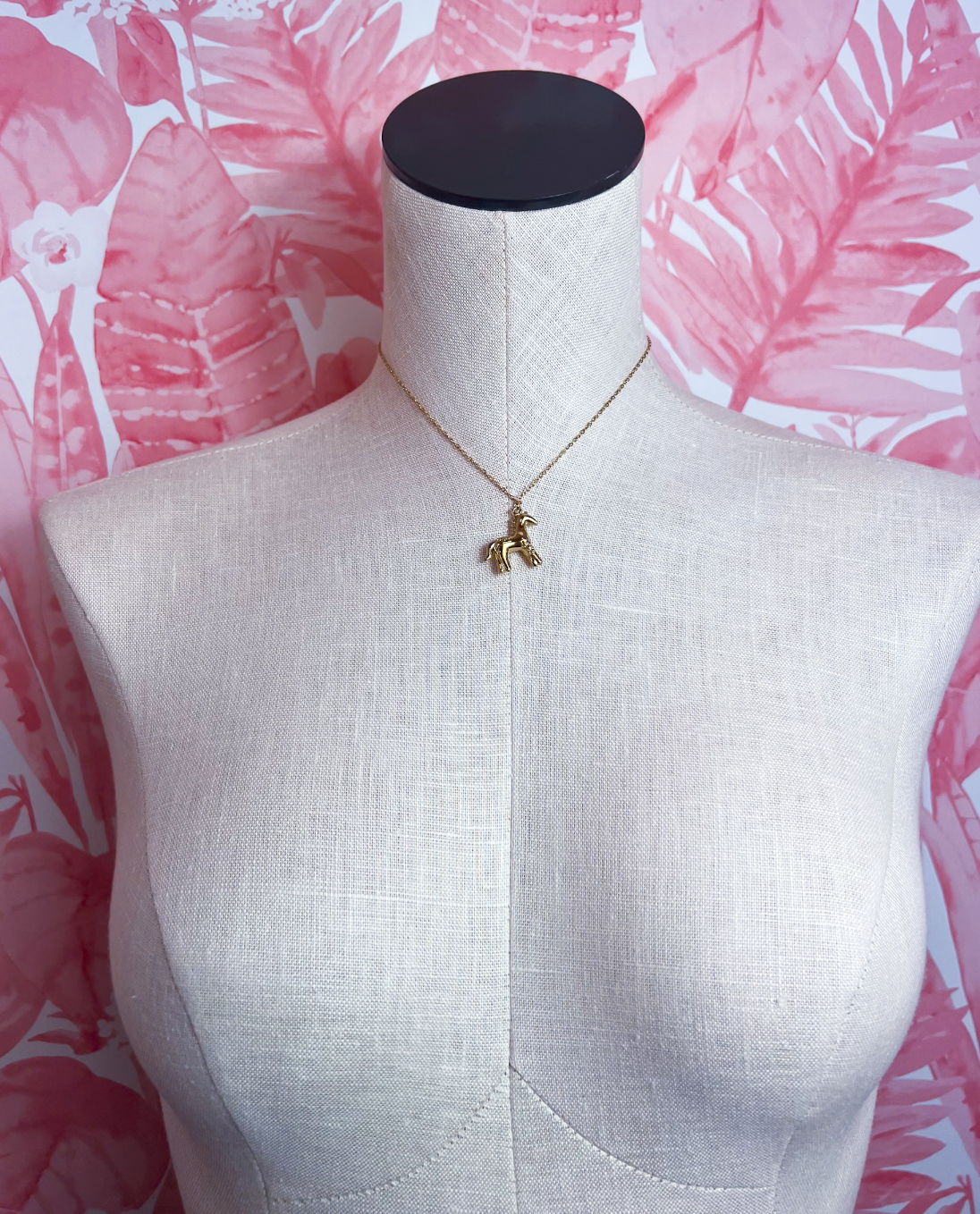 Golden Pony Pendant Necklace *Final Sale*