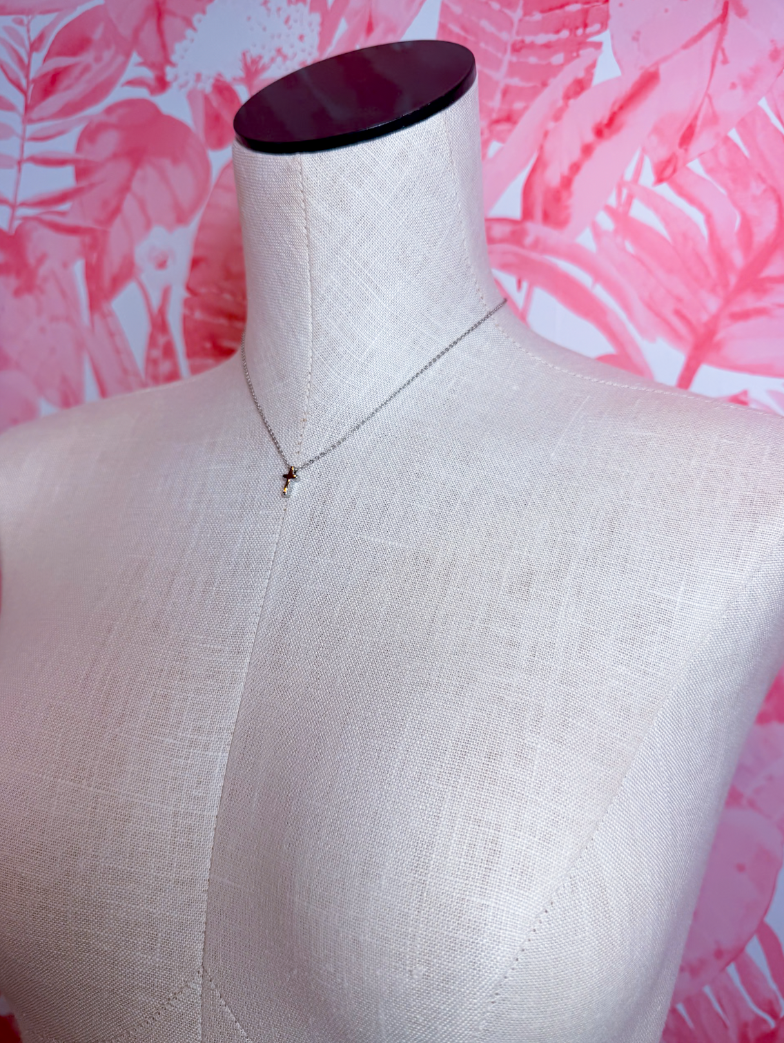 Simply Faithful Cross Necklace in Silver *Final Sale*