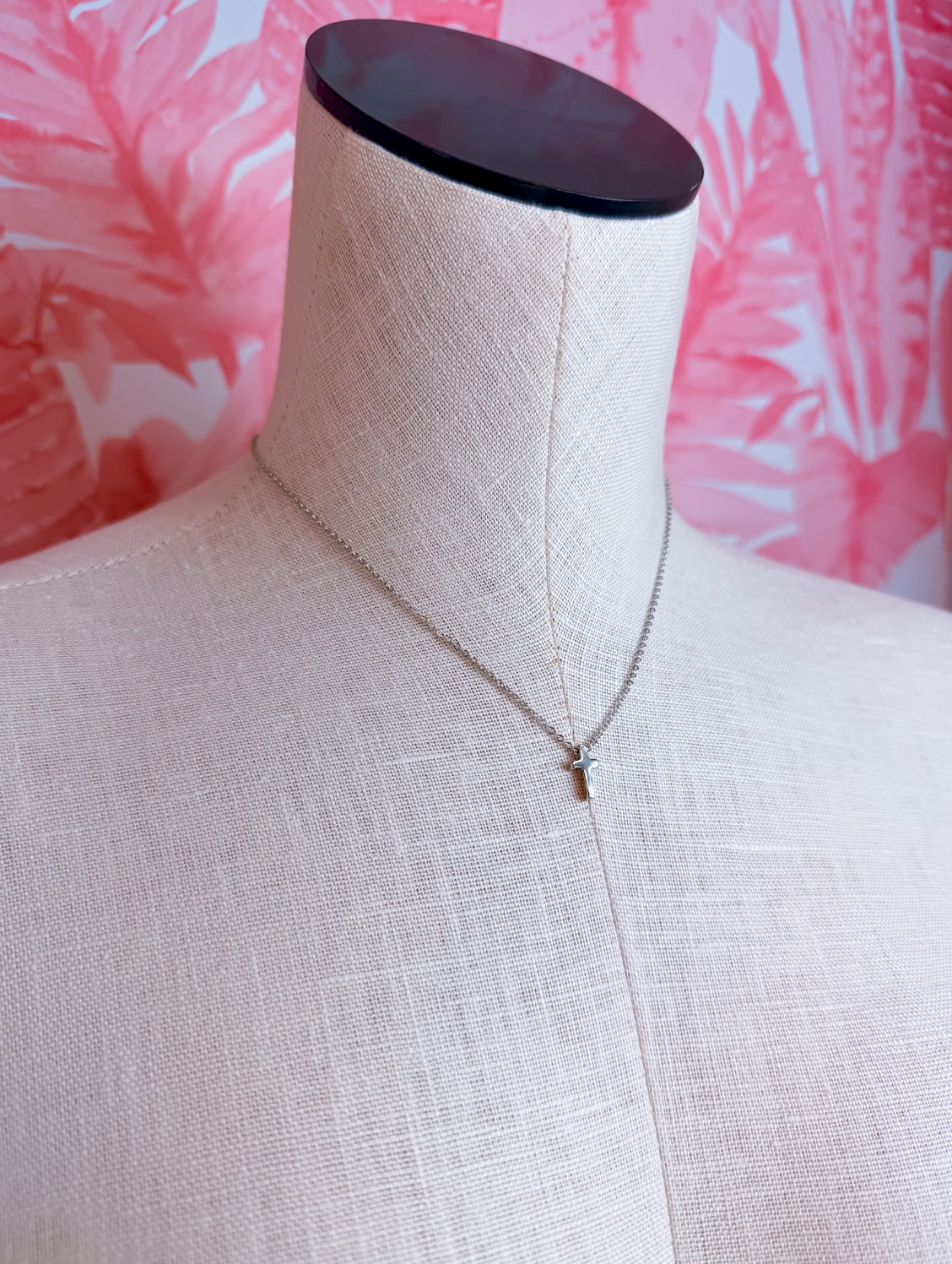 Simply Faithful Cross Necklace in Silver *Final Sale*