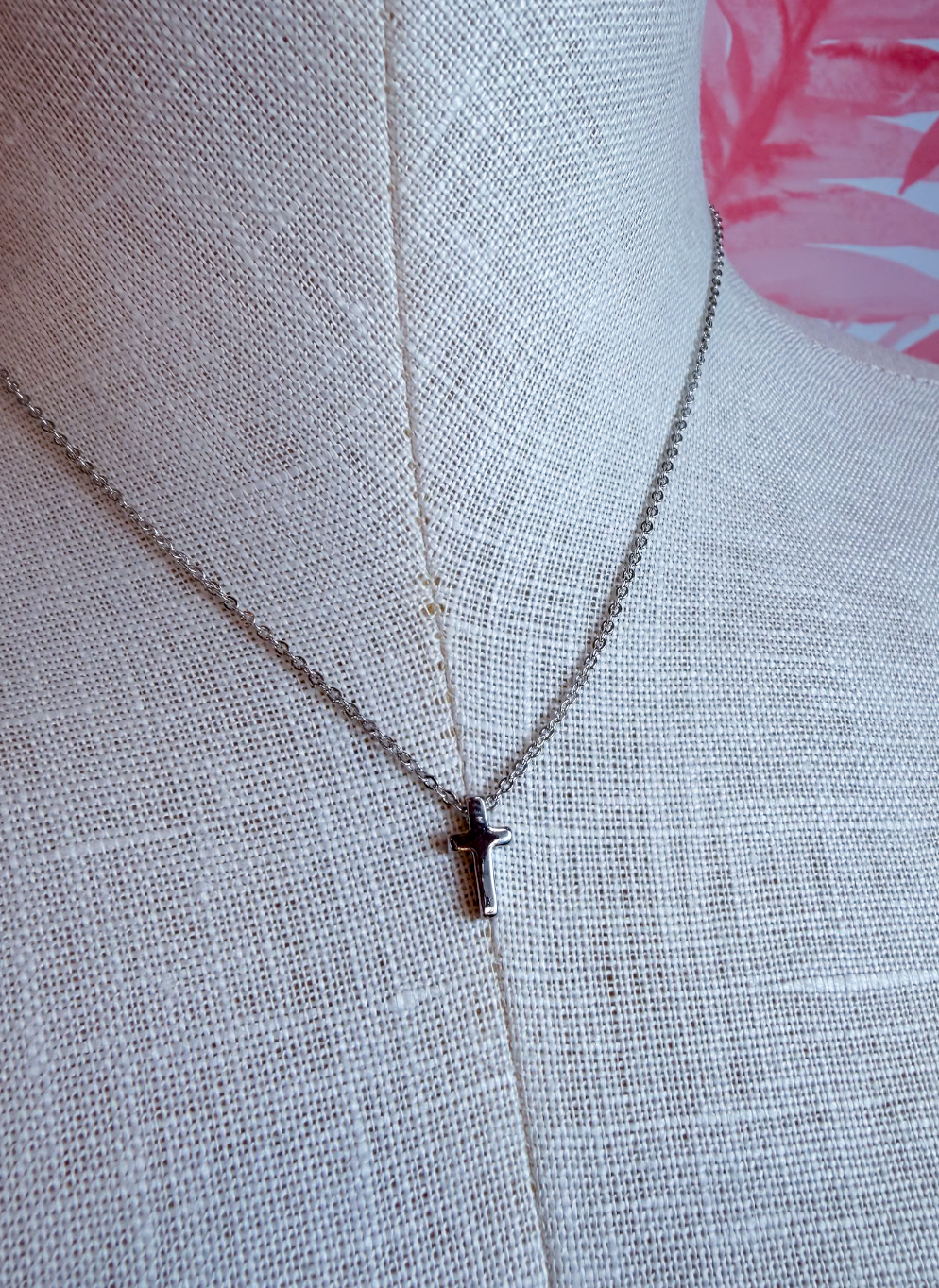 Simply Faithful Cross Necklace in Silver *Final Sale*