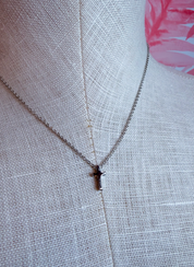 Simply Faithful Cross Necklace in Silver *Final Sale*