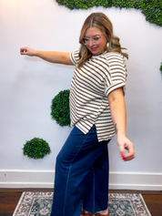 Fresh Picked Stripe Top in Brown