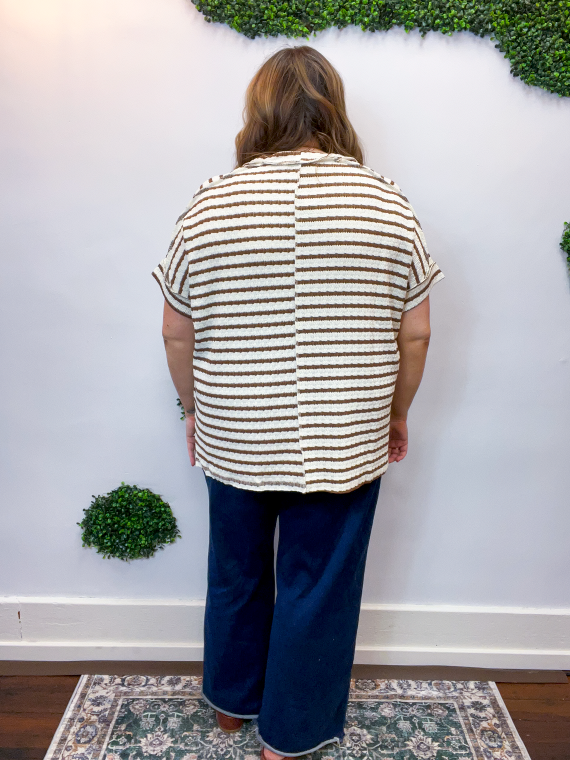 Fresh Picked Stripe Top in Brown