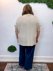 Fresh Picked Stripe Top in Brown