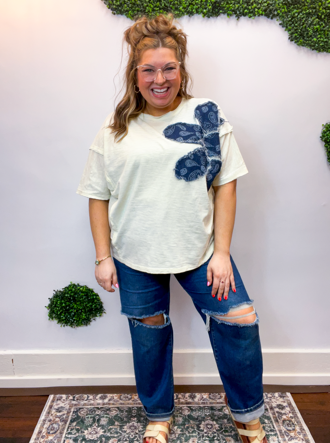 One Big Bandana Bloom Top 
