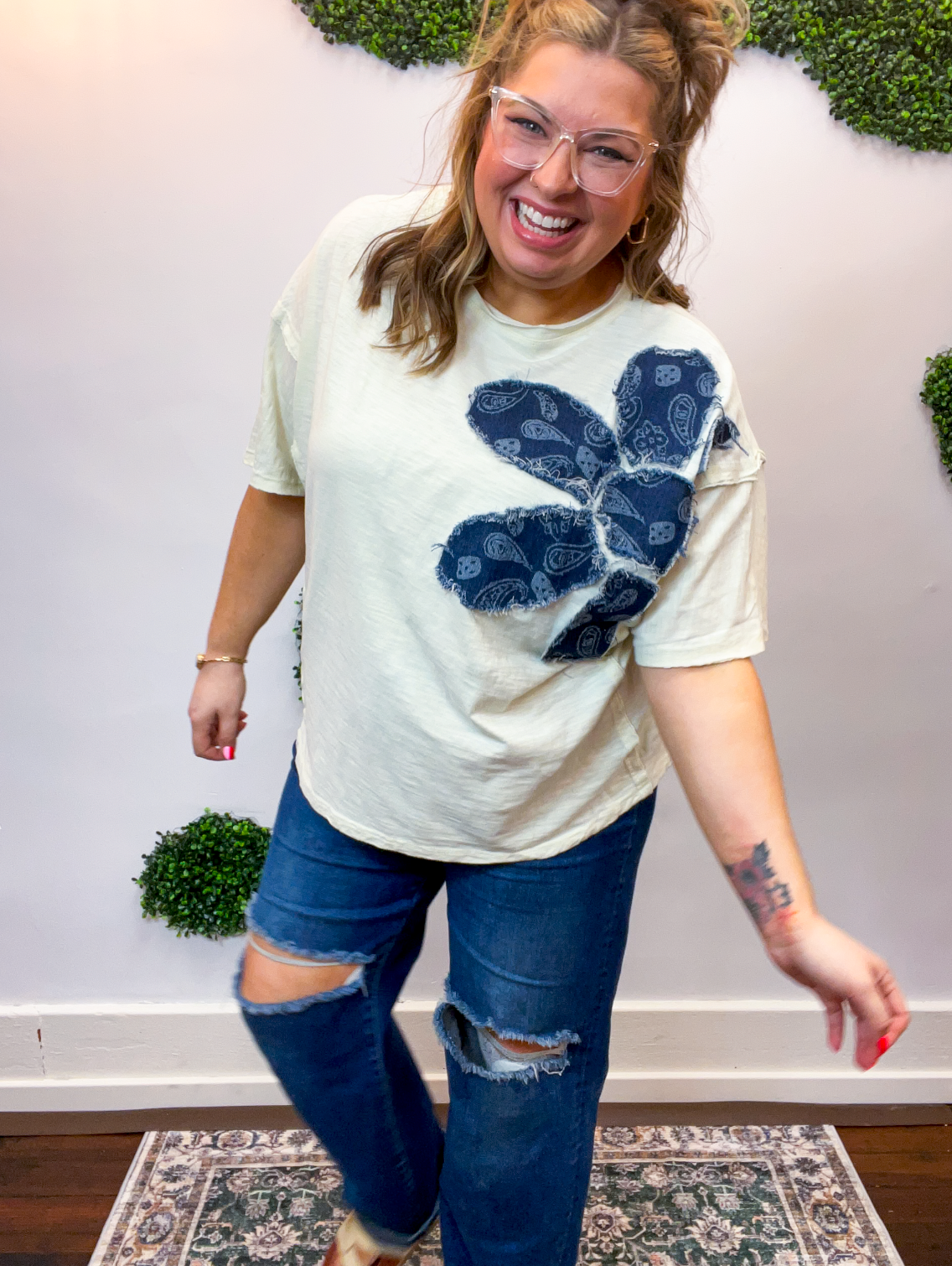 One Big Bandana Bloom Top 