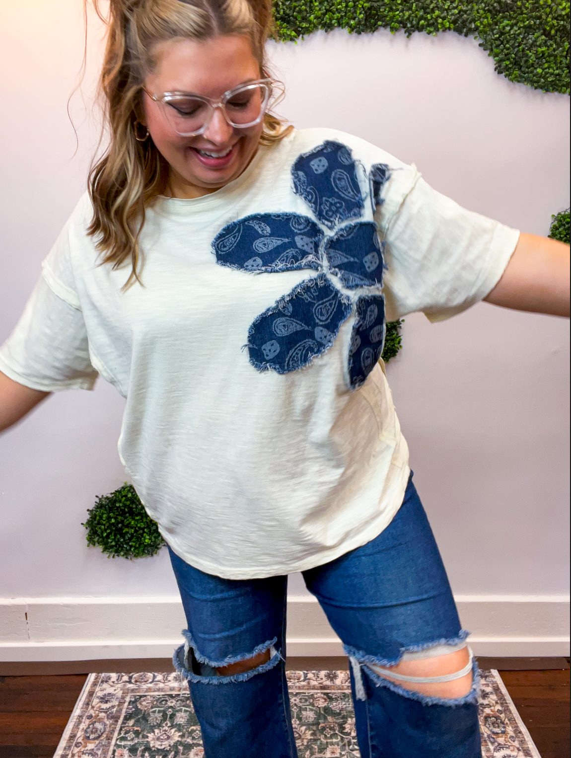 One Big Bandana Bloom Top 