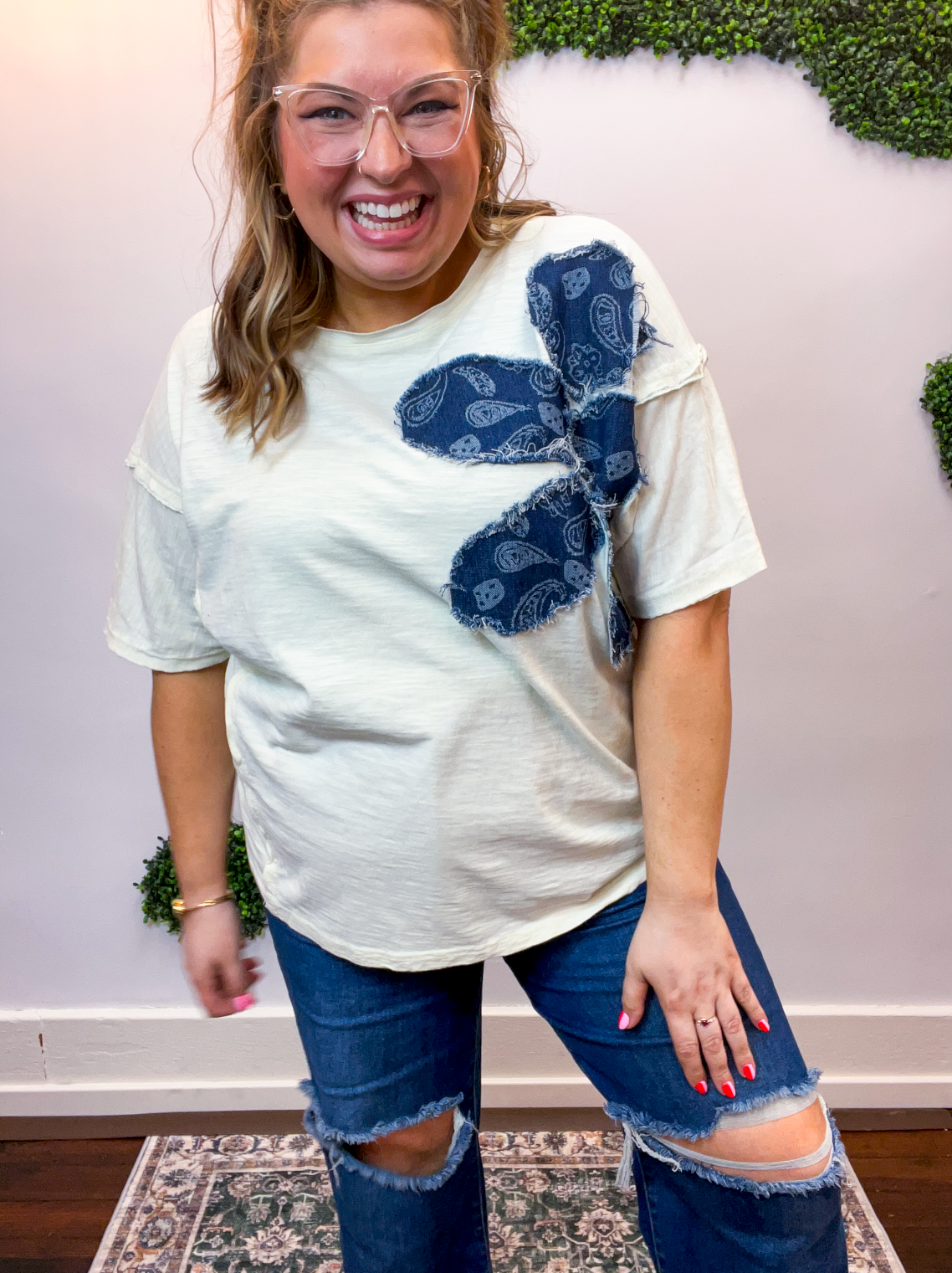 One Big Bandana Bloom Top 