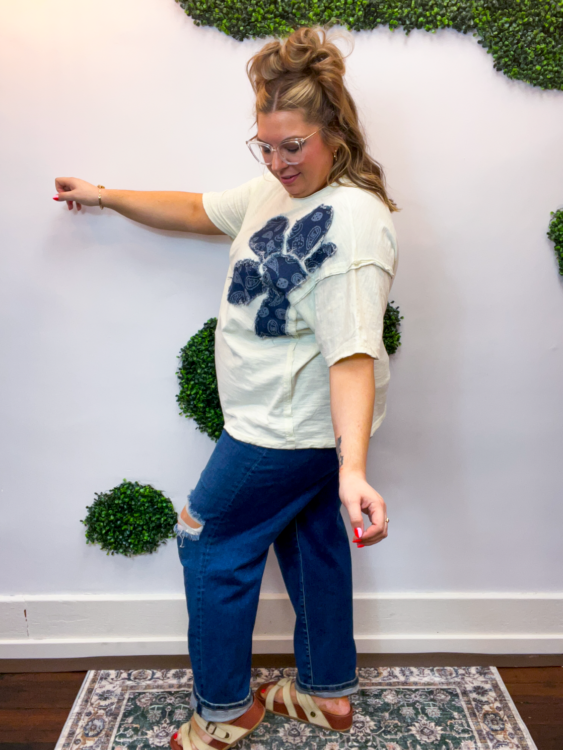 One Big Bandana Bloom Top 