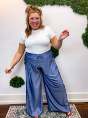 Easy Breezy Chambray Wide Leg Pants