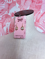 Organic Pearl Drop Earrings in Gold  *Final Sale*