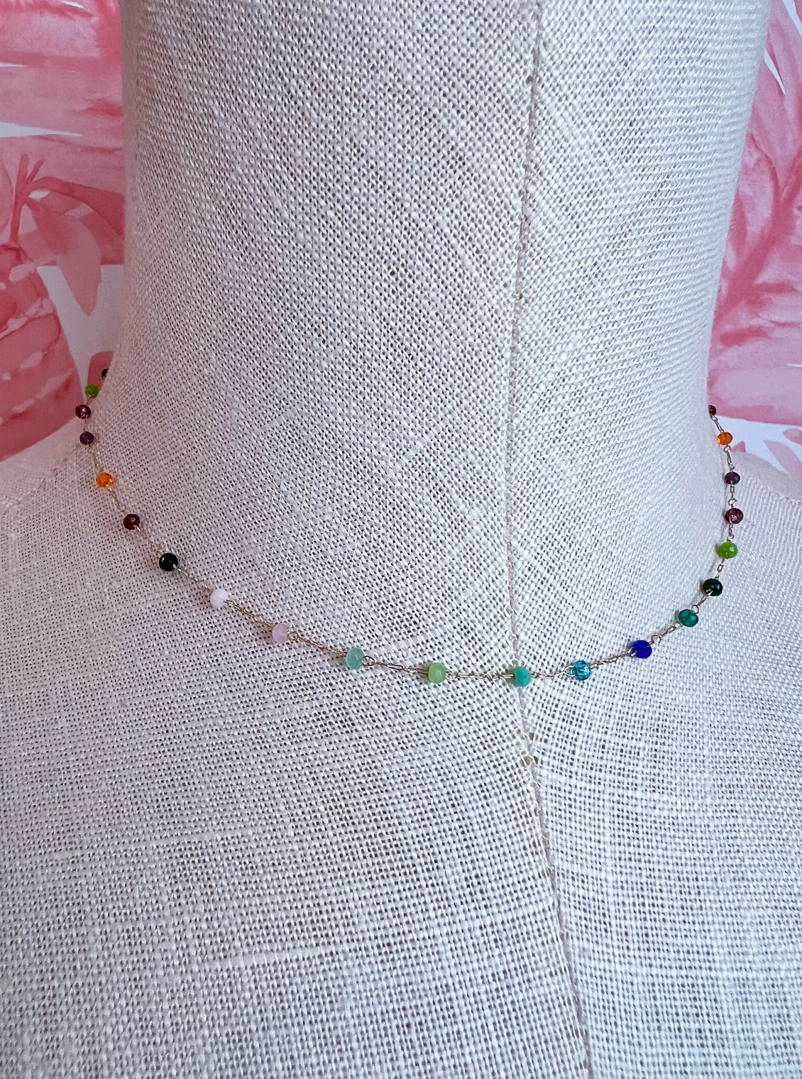 Confetti Dot Chain Necklace *Final Sale*