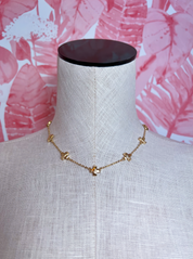Cross Station Necklace in Gold *Final Sale*