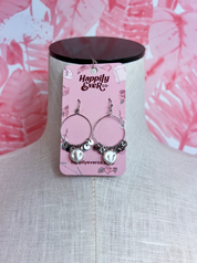 Shimmer & Pearl Hoop Earrings in Silver *Final Sale*