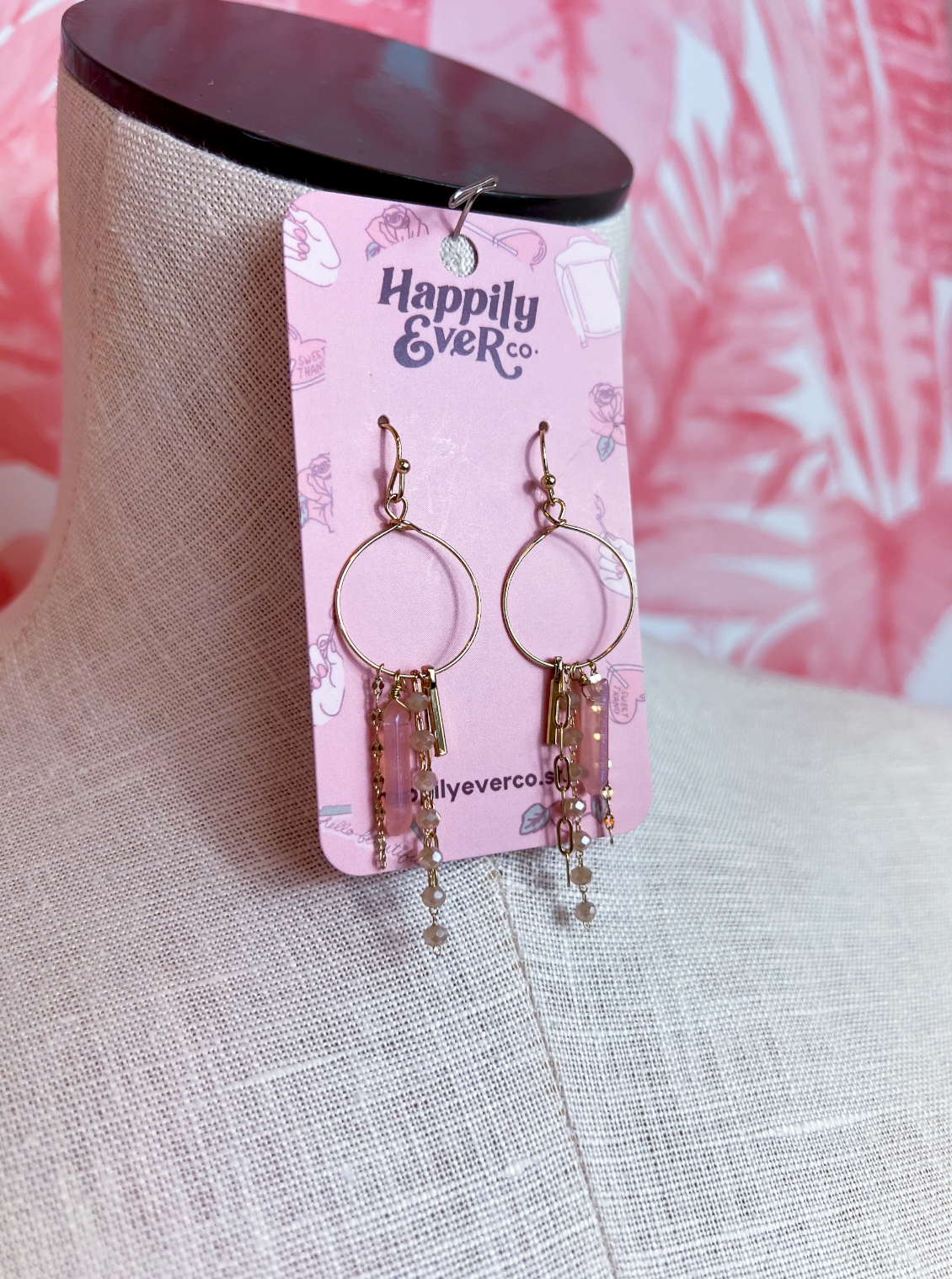 Rose Point Fringe Earrings *Final Sale*