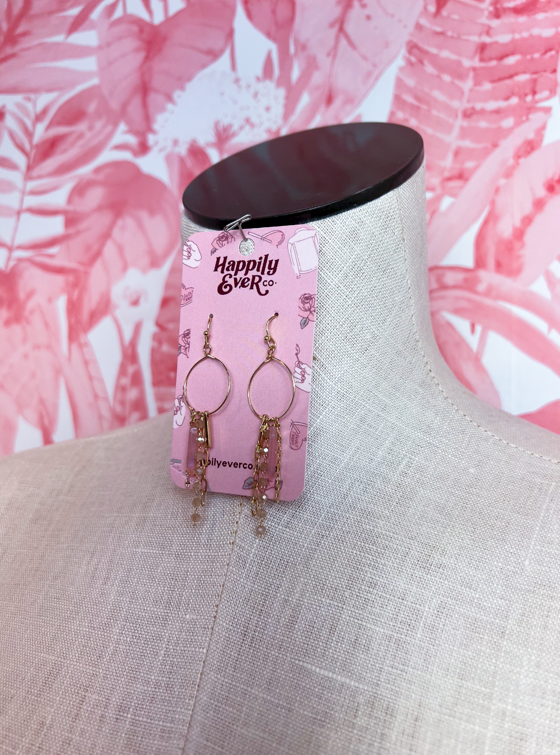 Rose Point Fringe Earrings *Final Sale*