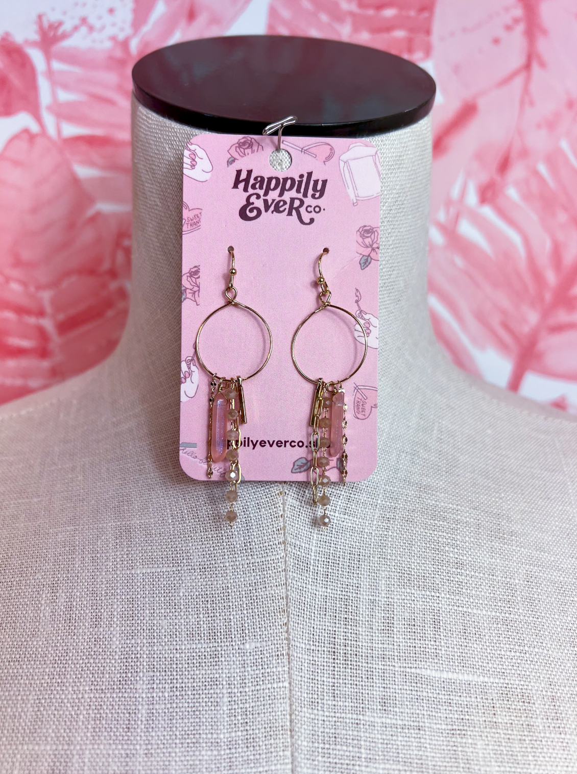 Rose Point Fringe Earrings *Final Sale*