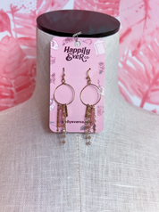Rose Point Fringe Earrings *Final Sale*