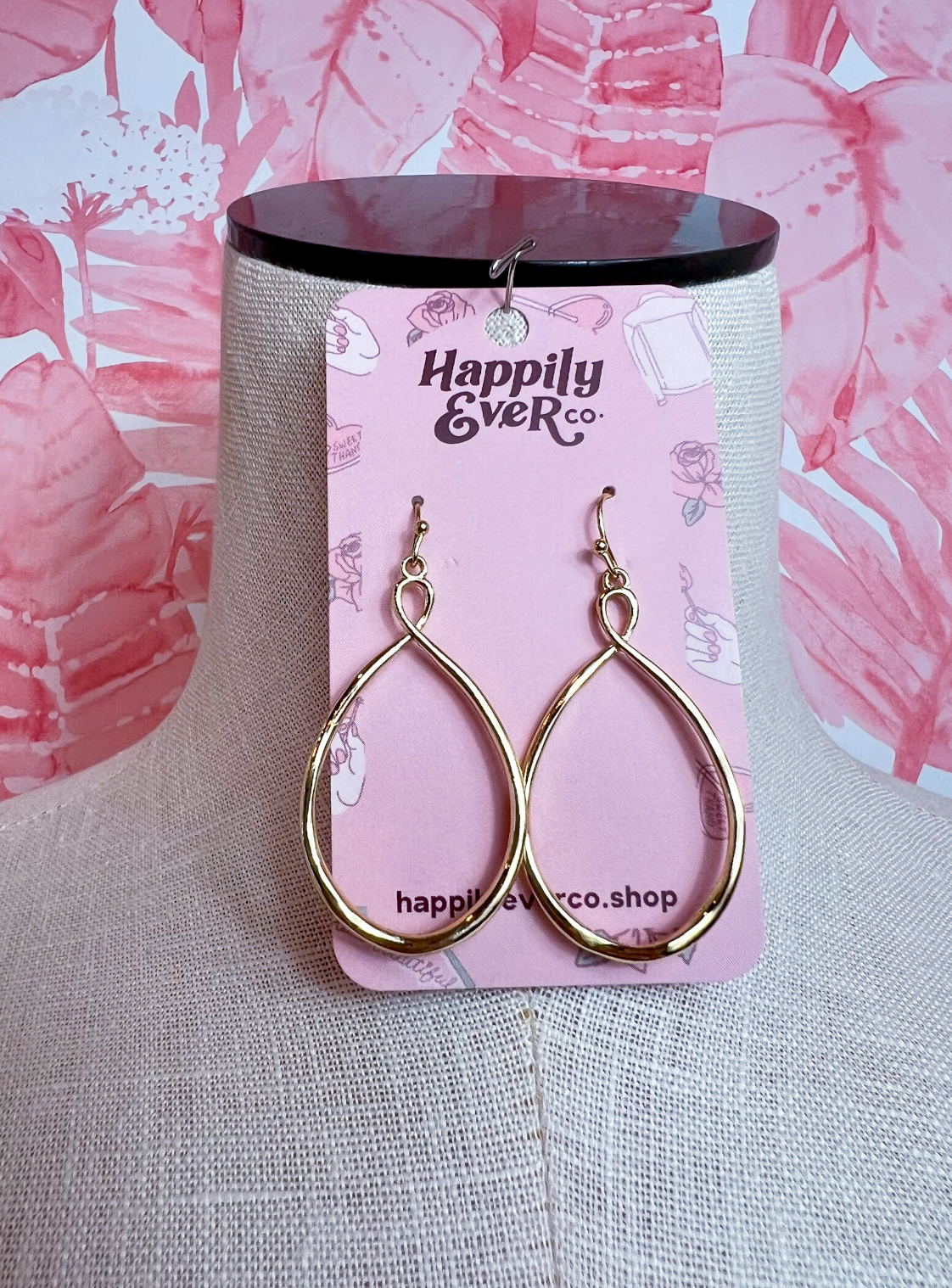 Open Teardrop Earrings  *Final Sale*
