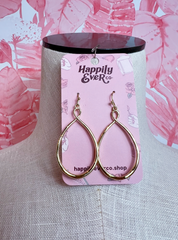 Open Teardrop Earrings  *Final Sale*