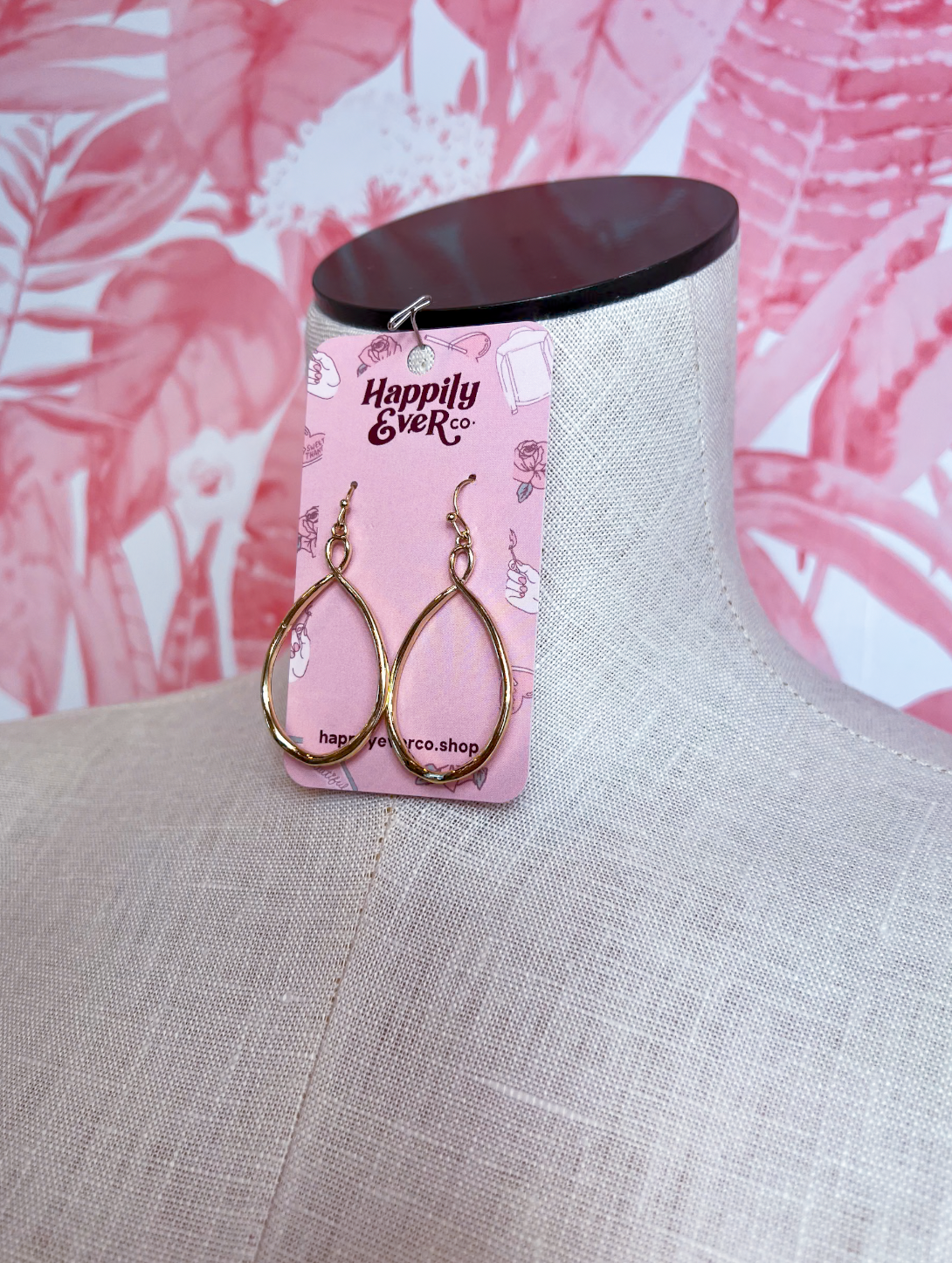 Open Teardrop Earrings  *Final Sale*