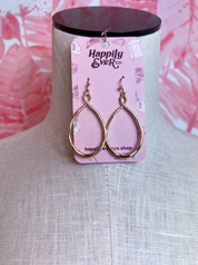 Open Teardrop Earrings  *Final Sale*