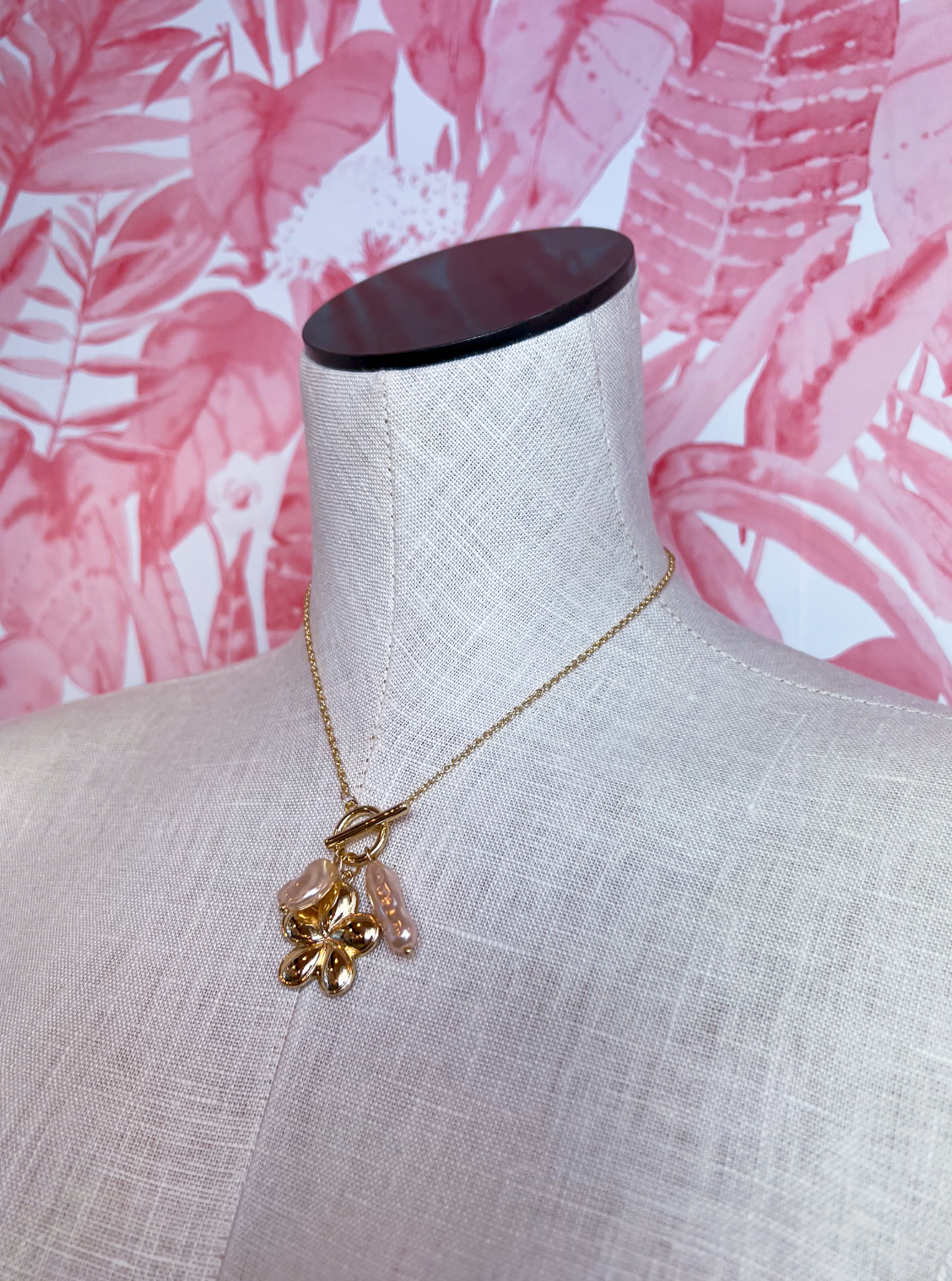Blooming Pearl Toggle Necklace *Final Sale*