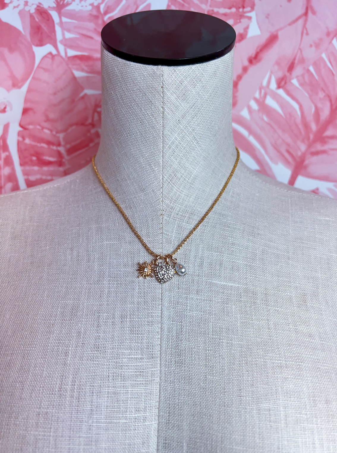 Sparkle Trio Charm Necklace *Final Sale*